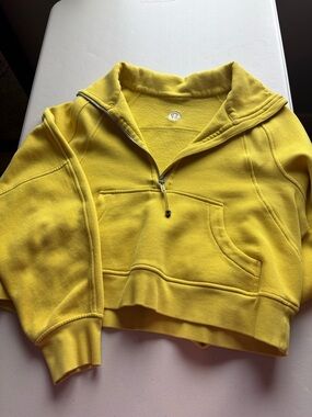 lululemon scuba oversized half zip funnel neck size M/L